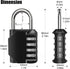 Combination Lock Waterproof 4 Digit Padlocks with Combination Code, Zinc Alloy Combination Lock for Door, Tool Boxes, Schools, Gym, Garden, Fences...