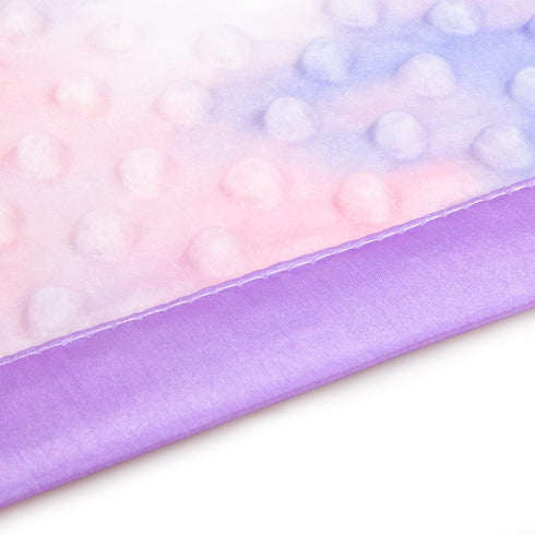 Silky Satin Baby Blanket for Girls Unique Tie Dye Minky Fabric with Soft Luxury Silk Silky Backing Toddlers Blanket for Sleeping Nursery Travel De...