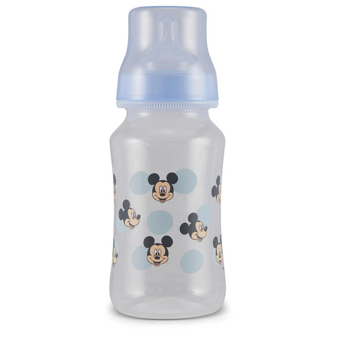 Disney Mickey Mouse Baby Bottles 11 oz for Boys or Girls | 2 Pack of Infant Hourglass Shaped Bottles with cover for Newborns and All Babies | BPA-...