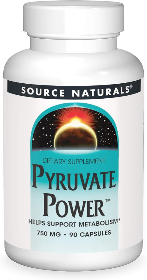 Source Naturals Pyruvate Power 750mg, 90 Capsules...