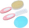 Baby Hair Brush &Silicone Baby Cradle Cap Brush Set, for Newborns & Toddlers-Natural Soft Goat Bristles-Ideal for Cradle Cap-Perfect Baby Registry...