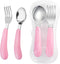 VANRA 2 Pieces Toddler Fork and Spoon Set with Travel Case 18/8 Stainless Steel Toddler Utensils Kids Silverware Children Flatware Child Cutlery S...