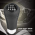 Car Gear Shift Knob ,Universal Car Vehicle 6 Speed Gear Shift Knob PU Shifter Stick with 3 Hoses(Black)...
