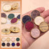 5 pcs Set of Round Shape Buttons with Feet, Featuring Unique 40 Quicksand Pattern Design,Plastic and Resin,Ideal Buttons for Crafts and Sewing Pro...