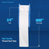 I37 PTFE Thread Seal Tape for Plumbers, White 3/4 Inch x 1080 Inch...
