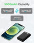 Vida IT Compact Power Bank Portable Charger for Samsung Galaxy S22 S21 S10 S7 Edge Motorola LG Google Pixel Android Cell Phone USB-C External Batt...
