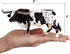 Gemini&Genius Farm Animal Toys, Longhorn Cow Action Figure, Hand Painted, 6 Inches Length, Realistic and Durable Farm Toys for Children Boys and G...