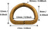 BIKICOCO Metal D-Rings Buckle, 1/2 Inch Non-Welded for Webbing Sewing DIY - Bronze - Pack of 150...