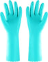 Elgood Reusable Dishwashing Cleaning Gloves with Latex free, Cotton lining,Kitchen Gloves 2 Pairs,Purple+blue Medium...