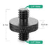 Camera Mount Screw 1/4 Male to 1/4 Male Threaded Tripod Screw Adapter for Camera Cage Camera Shoulder Mount DSLR Mic Stand 6 Pcs (Black)...