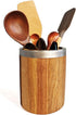 Wooden Utensil Holder - Acacia Wood Utensil Holder - Wooden Spoon Holder - Utensil Holder Wood - Wooden Utensil Holder for Countertop - Wooden Kit...