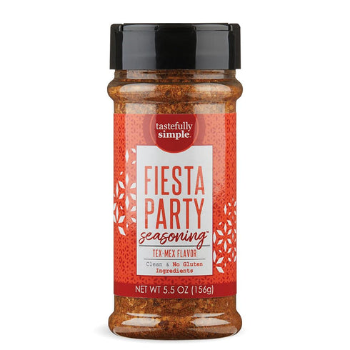 Tastefully Simple Fiesta Party Mexican Seasoning for Tacos, Fajitas, Enchiladas, Dips, and More, Clean, Keto, and Paleo, No MSG or Gluten Ingredie...