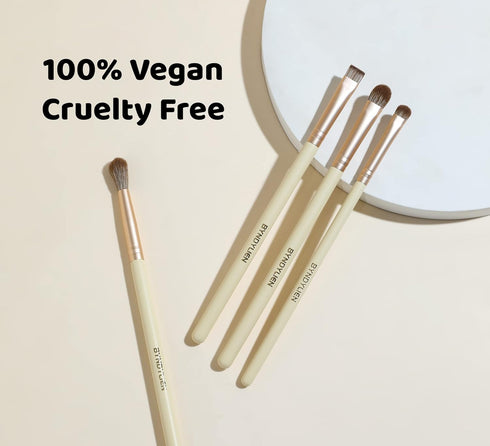 Eyeshadow Brush Set, Concealer, Eyeliner and Eyebrow Brush, 12-Pieces Eye Makeup Brushes with Soft Synthetic Fiber and Wood Handle...