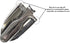 Stainless Steel Folding Trowel, Lightweight Mini Garden Trowel Great for Light Gardening and Camping, Comes in a Holster...