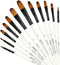 Dainayw 12 PCS Filbert Paint Brushes Set, Artist Brush for Acrylic Oil Watercolor Gouache Artist Professional Painting Kits with Synthetic Nylon T...