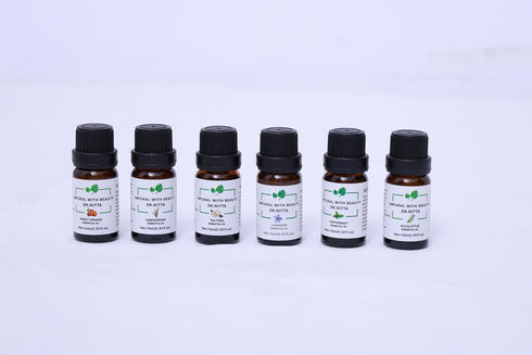 Essential Oils Set 100% Pure Natural DR.NITTA Top 6 Oils for Massage,Diffusers,Humidifier,Candle Making Lavender, Eucalyptus,Orange, Peppermint, L...