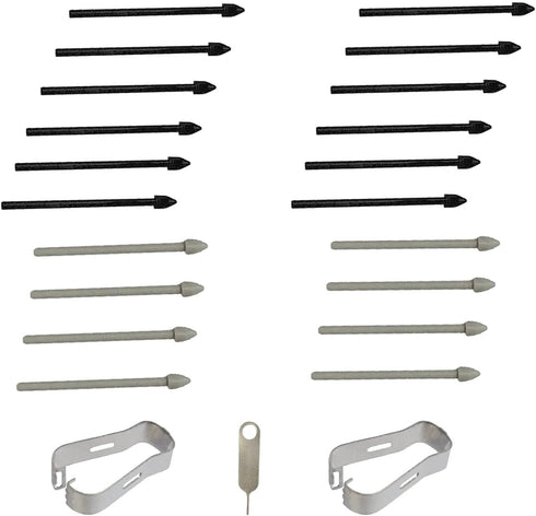 (20pcs Pack) Tab s7 s Pen Nibs Replacement Stylus Tips for Samsung Galaxy tab s7,s7 Plus (Black/Gray)...