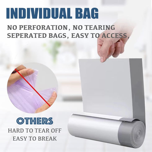 Small Trash Bags 4 Gallon - Drawstring, Individual Unscented Small Garbage Bags, White Trash Can Liners For Bathroom, 57 Count...