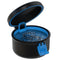 BVN Leak-Proof Denture Bath Cup for Travel, Denture Cup for Soak Dentures, Retainer Cleaning Case with Strainer (Black + Blue)...