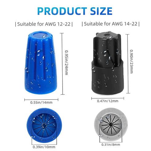 40PCS Waterproof Outdoor Wire Electrical Connectors,Sealant Twist Nuts Caps Cable Terminal Connector Gel for Landscape Light, Building Application...