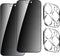 (2 Set 4 Pack 2 PCS Privacy Tempered Glass Anti-Spy Screen Protector Anti-Peeping Film and 2 PCS Camera Lens Protector Suit for iPhone 14 Pro Max...