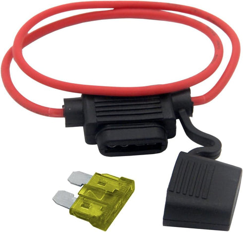 ZOOKOTO Inline Fuse Holder, ATC/ATO 16 AWG Gauge Copper Wire Car Auto Blade Fuse Waterproof with 20 AMP Fuse(5 Pack...