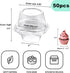 i-CHONY Individual Cupcake Holder - Clear Plastic Dome Single Cupcake Carrier Muffin Container Holders Cases Boxes Cups(50pcs)...