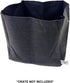 L121212 Smart Pot Milk Crate Liner, 12" x 12" x 12", Black...