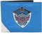 Bioworld Legend Of Zelda Metal Hylian Shield Men's Blue Bi-Fold Wallet...
