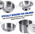 Cookware Pots and Pans Play Set with Cooking Mini Stainless-Steel Kitchen Cooking Utensils Toys,Pretend Toys for Kids, Educational?Development Toy...