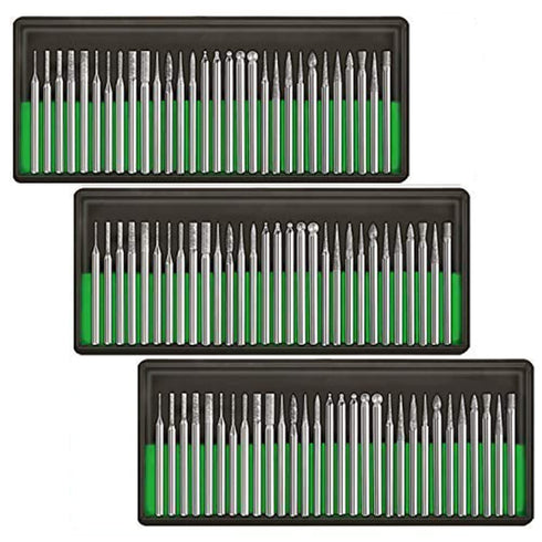 Ryoma Diamond Burr Bits, Carving Burr Bits Drill Kit for Rotary Tool Metal Woodworking Router Grinding Engraving Carving- 3/32"(2.35mm) Shank Pack...