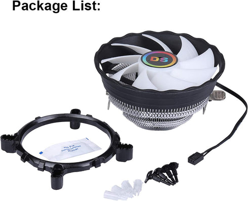 1500RPM Central Processing Unit (CPU) Fan, 120MM Aluminum Extruded CPU Cooling Fan for Computer CPU Cooling, for Intel LGA 1155 1151 775 1366 (Fix...