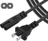 ROLADA AC 2 Prong Cord 6ft Compatible with Sony Asus Acer Toshiba Laptop Charger Samsung LG TCL LED LCD TV Monitor Mini Fridge PS3 PS4 PS5 Slim Pl...
