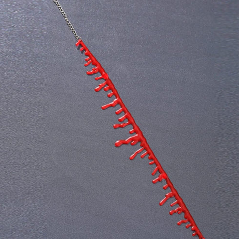 Dripping Blood Choker Halloween Necklace for Women Vampire Costume Accessories Slit Throat Bloody Choker Necklace for Girls Halloween Party Favors...