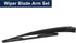 X AUTOHAUX 12inch Rear Windshield Wiper Blade Arm Set for Vauxhall for Astra 2005 2006 2007 2008 2009 2010...