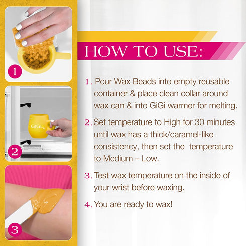 GiGi Microwave Wax Cup for Hard Wax Beads Silicone Cup...