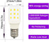 Led Bulb KEI D28X KEL 2816X 2815 Freezer Light Refrigerator 100-265v E17 3.8w 40w Halogen Equivalent Appliance Daylight White 6000K Pack of 2...
