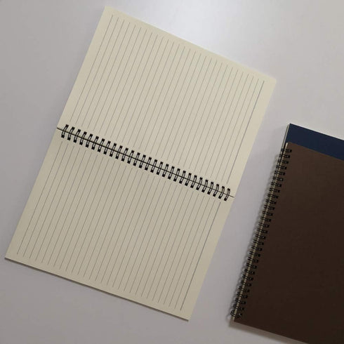 Spiral Notebook/Spiral Journal Lined, B5 Hard Kraft Cover Wire Bound Notebook Ruled, 70 Sheets (140 Pages), 10.5" x 7.3", 3 Notebooks Per Pack, Da...
