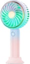 Handheld Mini Fan, Portable Rechargeable Mini Fan with 3 Speed, Battery?8-12 Hours?, Cute Gradient Hand Held Small Makeup Fan with Color Light for...