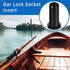 Oar Lock Socket Insert 4 Pack Oarlock Socket Bushing for Oar Protector Boat Hardware Socket Boat Tool Holder Nylon Oar Sleeve Protector Kayak Padd...