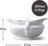 Traditional Porcelain Gravy Boat Fat Separator with Two Handles, Wm Bartleet & Sons, White (300ml)...