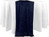 Koyal Wholesale Velvet Table Runner - Extra Long, Farmhouse Style, Velvet Linen (19 x 120-Inch, Navy Blue)...