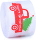 Red Green Ribbon 10 Rolls Total 50 Yards Christmas Craft Satin Ribbon Funny Cartoon Character Gift Wrapping Ribbon Decorative Ribbon for Xmas Tree...