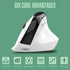 Bluetooth Wireless Ergonomic Mouse USB C Rechargeable, Wireless Vertical Mouse 4000DPI Carpal Tunnel Right Hand for Laptop/Computer/Apple Desktop/...