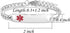 Red Medical Alert Bracelet for Women Men Emergency First Aid Health Alert Engraved Adjustable Stainless Steel Chain Bracelets...