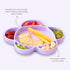grabease Silicone Suction Plate for Baby & Toddler Self-Feeding, 6-Section Dish With Stay-Put Grip, BPA and Phthalates-Free, Dishwasher and Microw...