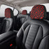 Women Red Kiss Lips Auto Seat Headrest Covers,Car Truck SUV Van Head Rest Covers Universal Fit- Set of 2 Driver & Passanger,Washable...