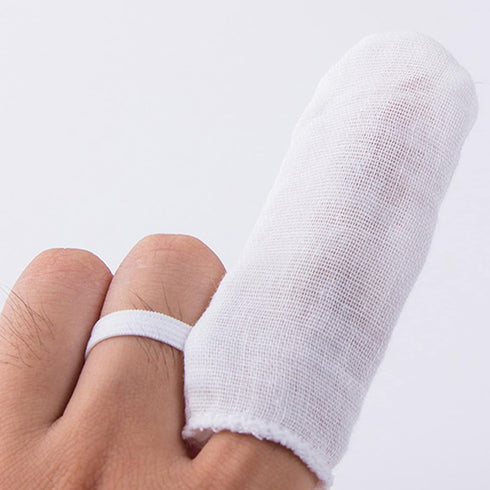 Baby Teeth Cleaning Gauze Finger Cover, 6pcs Baby Teeth Soft Gauze Infant Finger Clean Oral Toothbrush, Milk Stain Removal Soft Hygiene Ring Buckl...