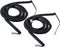 iMBAPrice (Pack of 2) 3 to 25 Feet Black Coiled Telephone Phone Handset Cable Cord (Value Pack)...