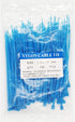 4 Inch Blue Zip Ties (100 Pieces) 18lb Strength, Nylon Cable Wire Ties...